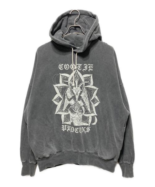 COOTIE PRODUCTIONS（クーティープロダクツ）COOTIE PRODUCTIONS (クーティープロダクツ) HangOut (ハングアウト) Pigment Dyed Open End Yarn Sweat Hoodie グレー サイズ:Ｓの古着・服飾アイテム