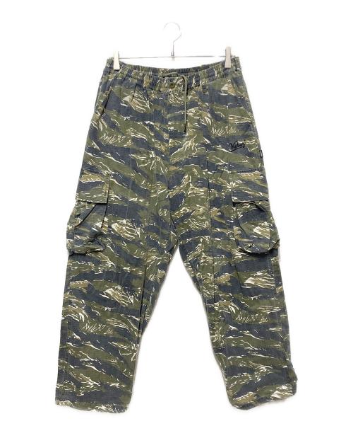 KEBOZ（ケボズ）KEBOZ (ケボズ) タイガーカモカーゴパンツ カーキ サイズ:XLの古着・服飾アイテム