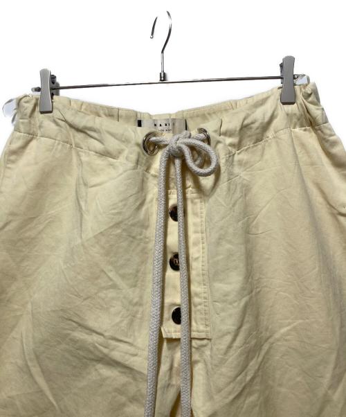 MARNI（マルニ）MARNI (マルニ) コットンリネントラウザー イエロー サイズ:42の古着・服飾アイテム