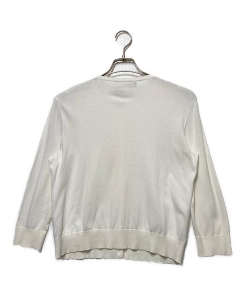 LAUREN RALPH LAUREN（ローレンラルフローレン）LAUREN RALPH LAUREN (ローレンラルフローレン) 金ボタンカーディガン ホワイト サイズ:Mの古着・服飾アイテム