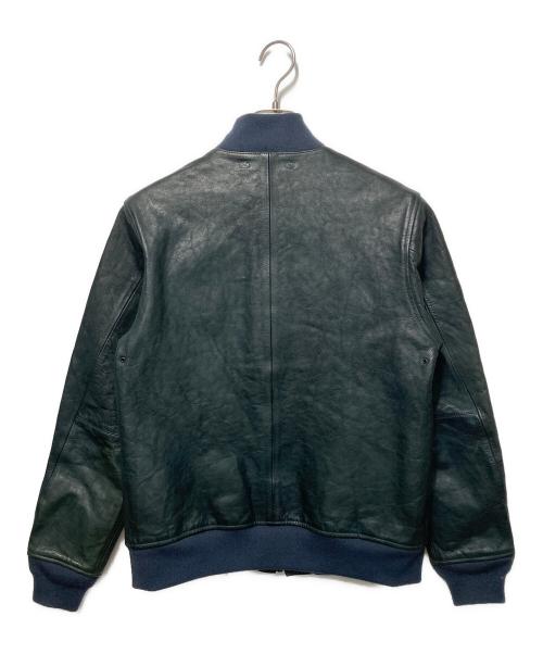 KIFFE（キッフェ）KIFFE (キッフェ) レザージャケット ダークブルー サイズ:Lの古着・服飾アイテム