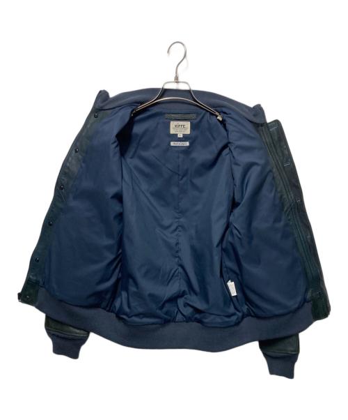 KIFFE（キッフェ）KIFFE (キッフェ) レザージャケット ダークブルー サイズ:Lの古着・服飾アイテム
