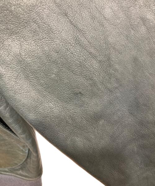 KIFFE（キッフェ）KIFFE (キッフェ) レザージャケット ダークブルー サイズ:Lの古着・服飾アイテム