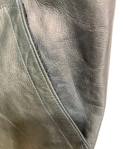 KIFFE（キッフェ）KIFFE (キッフェ) レザージャケット ダークブルー サイズ:Lの古着・服飾アイテム