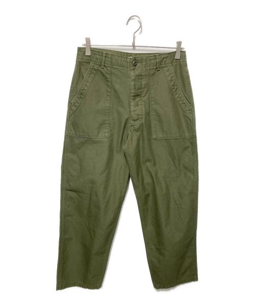 CIOTA（シオタ）CIOTA (シオタ) バックサテンベイカーパンツ オリーブ サイズ:4の古着・服飾アイテム