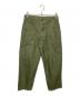 CIOTA（シオタ）の古着「バックサテンベイカーパンツ」｜オリーブ