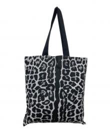 Saint Laurent Paris（サンローランパリ）の古着「レオパードプリントトートバッグ」｜ブラック×ホワイト