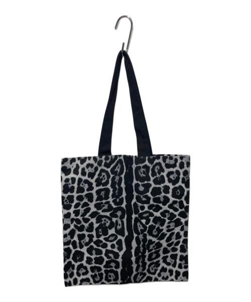 Saint Laurent Paris（サンローランパリ）Saint Laurent Paris (サンローランパリ) レオパードプリントトートバッグ ブラック×ホワイトの古着・服飾アイテム