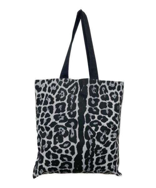 Saint Laurent Paris（サンローランパリ）Saint Laurent Paris (サンローランパリ) レオパードプリントトートバッグ ブラック×ホワイトの古着・服飾アイテム