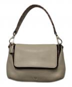 ANYA HINDMARCHアニヤ・ハインドマーチ）の古着「マキシジップ2WAYバッグ」｜ベージュ