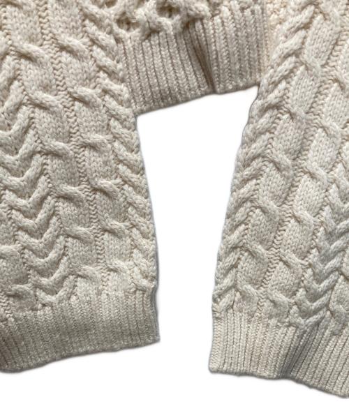 quui（クイ）quui (クイ) Panel patchwork knit アイボリー サイズ:Fの古着・服飾アイテム