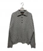 CITYSHOPシティショップ）の古着「ROUTINE ポロシャツ ニット」｜グレー