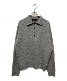 CITYSHOP（シティショップ）の古着「ROUTINE ポロシャツ ニット」｜グレー