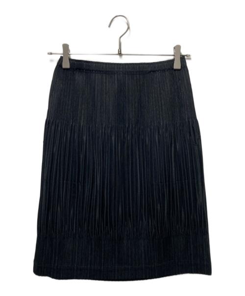 PLEATS PLEASE（プリーツプリーズ）PLEATS PLEASE (プリーツプリーズ) プリーツスカート ブラック サイズ:2の古着・服飾アイテム