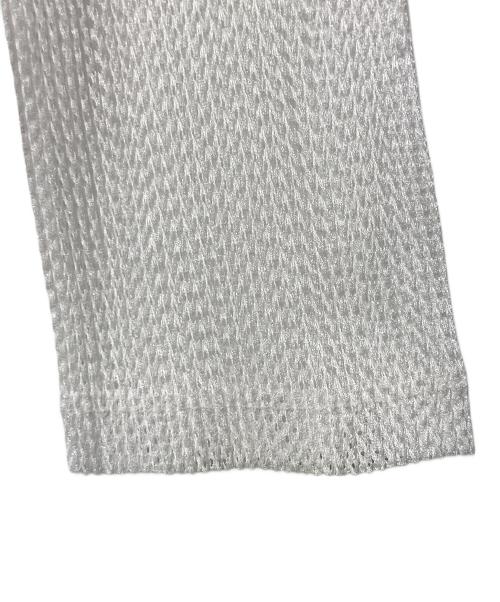 PLEATS PLEASE（プリーツプリーズ）PLEATS PLEASE (プリーツプリーズ) メッシュプリーツカーディガン ホワイト サイズ:3の古着・服飾アイテム