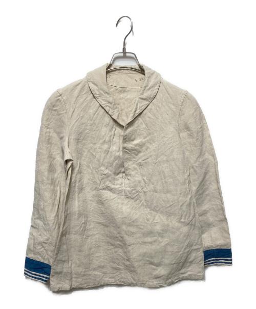 EURO VINTAGE（ユーロヴィンテージ）EURO VINTAGE (ユーロヴィンテージ) 1930s French Navy Linen Sailor ベージュ サイズ:無しの古着・服飾アイテム