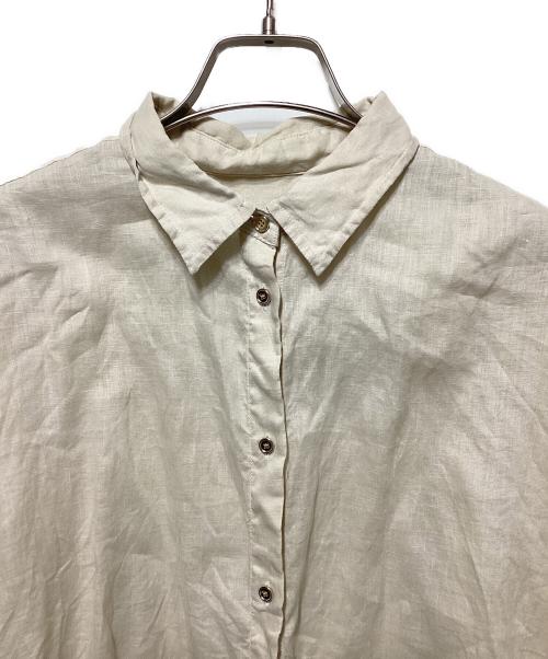 Spick and Span（スピック＆スパン）Spick and Span (スピック＆スパン) 80リネンカシュクールビッグシャツ ベージュ サイズ:Freeの古着・服飾アイテム