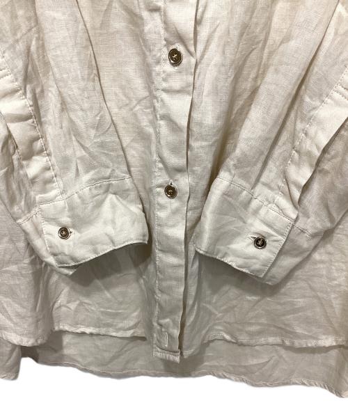 Spick and Span（スピック＆スパン）Spick and Span (スピック＆スパン) 80リネンカシュクールビッグシャツ ベージュ サイズ:Freeの古着・服飾アイテム