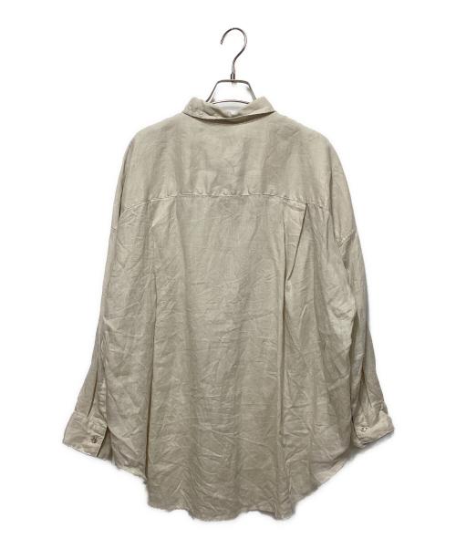 Spick and Span（スピック＆スパン）Spick and Span (スピック＆スパン) 80リネンカシュクールビッグシャツ ベージュ サイズ:Freeの古着・服飾アイテム