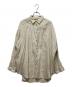 Spick and Span（スピック＆スパン）の古着「80リネンカシュクールビッグシャツ」｜ベージュ