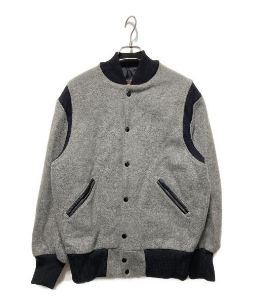 skookum（スクーカム）SKOOKUM (スクーカム) ウールスタジャン グレー×ブラック サイズ:36の古着・服飾アイテム