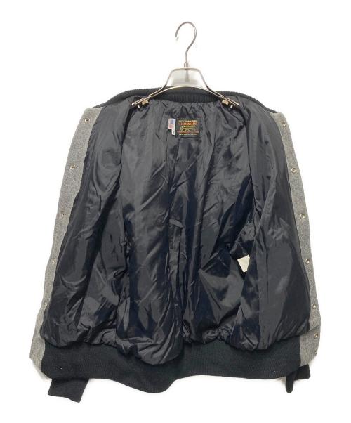 skookum（スクーカム）SKOOKUM (スクーカム) ウールスタジャン グレー×ブラック サイズ:36の古着・服飾アイテム