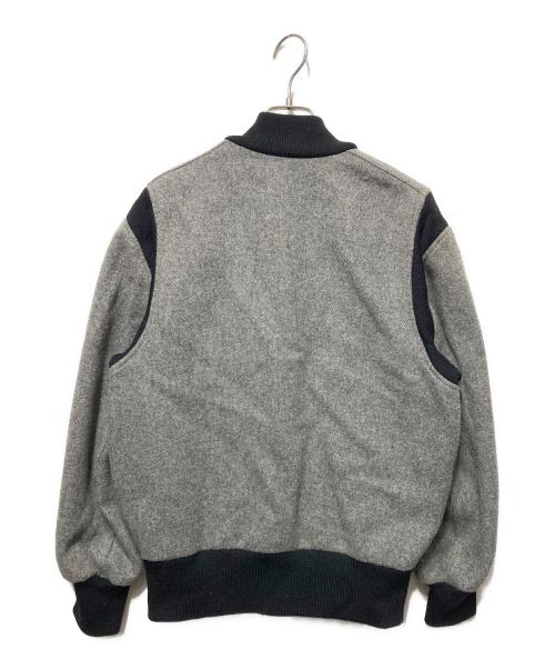 skookum（スクーカム）SKOOKUM (スクーカム) ウールスタジャン グレー×ブラック サイズ:36の古着・服飾アイテム