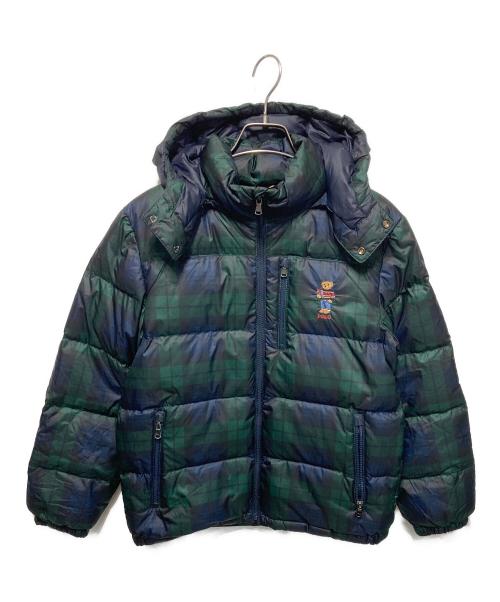 POLO RALPH LAUREN（ポロ・ラルフローレン）POLO RALPH LAUREN (ポロ・ラルフローレン) ポロベアダウンジャケット グリーン サイズ:Lの古着・服飾アイテム