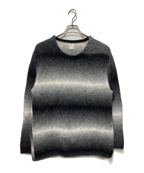 PAUL SMITH（ポールスミス）PAUL SMITH (ポールスミス) グラデーションニット ブラック×グレー サイズ:Mの古着・服飾アイテム
