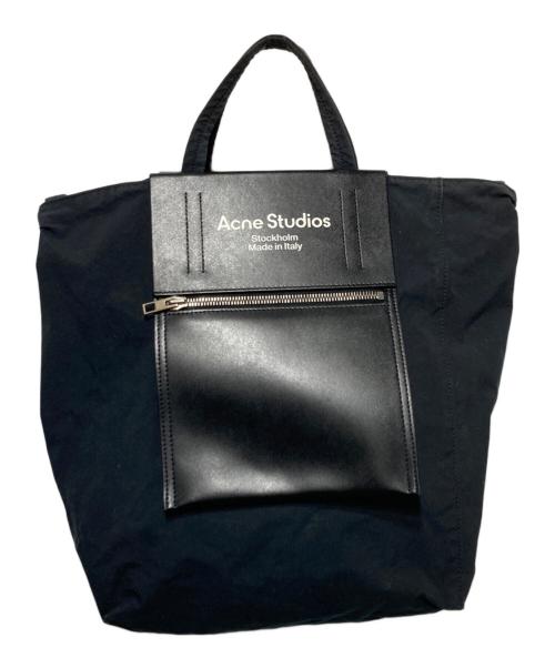 Acne studios（アクネ ストゥディオズ）Acne studios (アクネ ストゥディオズ) 2WAYトートバッグ ブラックの古着・服飾アイテム