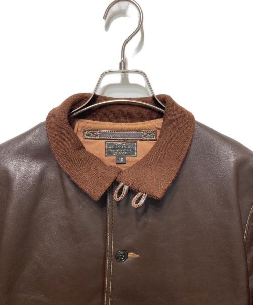 BUZZ RICKSON'S（バズリクソンズ）BUZZ RICKSON'S (バズリクソンズ) Type A-1レザージャケット ブラウン サイズ:40の古着・服飾アイテム