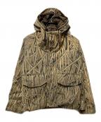 Cabela'sカベラス）の古着「シャドーグラスカモ柄パフジャケット」｜ブラウン