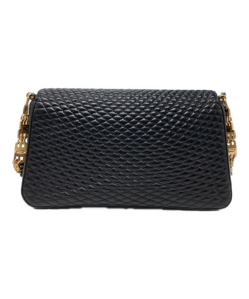 BALLY（バリー）BALLY (バリー) キルティングロゴチェーンショルダーバッグ ブラックの古着・服飾アイテム