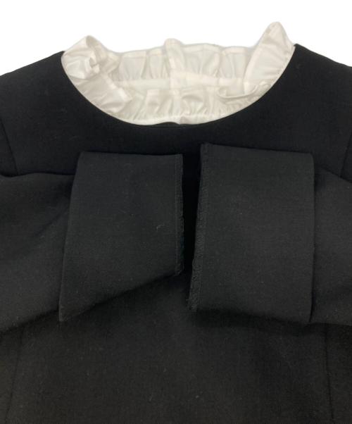 PLST（プラステ）PLST (プラステ) フリルカラー2WAYペプラムセットアップ ブラック サイズ:Ｓの古着・服飾アイテム