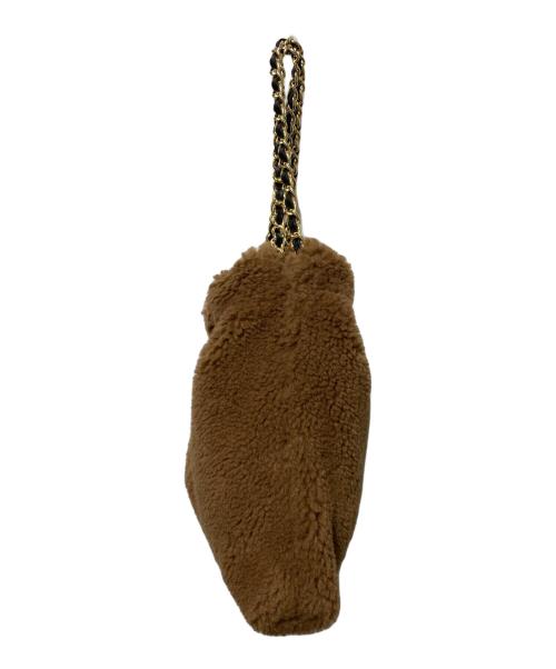 VIOLAd'ORO（ヴィオラドーロ）VIOLAd'ORO (ヴィオラドーロ) チェーンボアバッグ ブラウンの古着・服飾アイテム