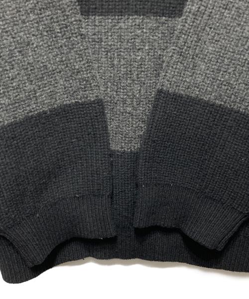 LAD MUSICIAN（ラッドミュージシャン）LAD MUSICIAN (ラッドミュージシャン) BORDER KNIT PULLOVER ブラック×グレー サイズ:44の古着・服飾アイテム