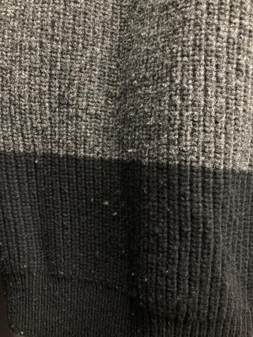 LAD MUSICIAN（ラッドミュージシャン）LAD MUSICIAN (ラッドミュージシャン) BORDER KNIT PULLOVER ブラック×グレー サイズ:44の古着・服飾アイテム