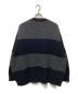 LAD MUSICIAN (ラッドミュージシャン) BORDER KNIT PULLOVER ブラック×グレー サイズ:44：7000円