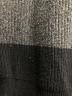 中古・古着 LAD MUSICIAN (ラッドミュージシャン) BORDER KNIT PULLOVER ブラック×グレー サイズ:44：7000円