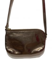 IL BISONTE（イル ビゾンテ）の古着「メタリックブロンズバッグ」｜ゴールド