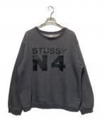stussyステューシー）の古着「00’S プリントスウェット」｜グレー