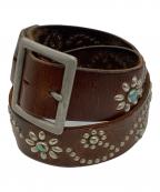 Hollywood Trading Companyハリウッドトレーディングカンパニー）の古着「スタッズベルト」｜ブラウン