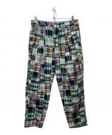 is-ness（イズネス）の古着「パッチワークパンツ」｜グリーン