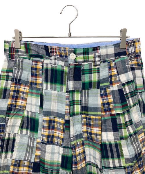 is-ness（イズネス）is-ness (イズネス) パッチワークパンツ グリーン サイズ:Ｍの古着・服飾アイテム