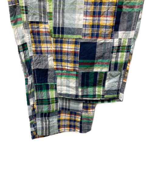 is-ness（イズネス）is-ness (イズネス) パッチワークパンツ グリーン サイズ:Ｍの古着・服飾アイテム