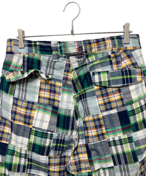 is-ness（イズネス）is-ness (イズネス) パッチワークパンツ グリーン サイズ:Ｍの古着・服飾アイテム