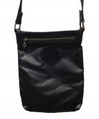 HUNTING WORLDハンティングワールド）の古着「コーティングナイロンショルダーバッグ」｜ブラック