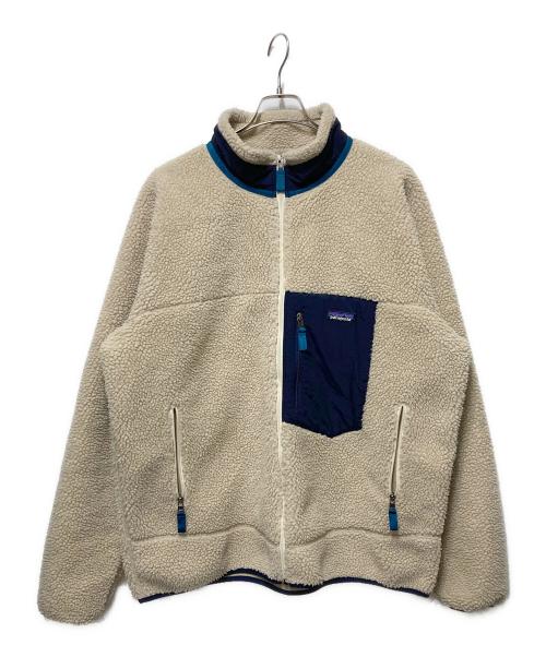 Patagonia（パタゴニア）Patagonia (パタゴニア) CLASSIC RETRO X JACKET ベージュ×ブルー サイズ:XXLの古着・服飾アイテム