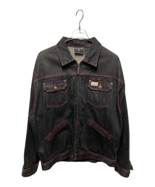 ROCA WEAR（ロカウェア）ROCA WEAR (ロカウェア) デニムジャケット ブラック サイズ:XLの古着・服飾アイテム