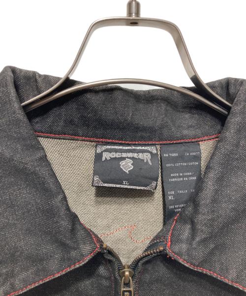 ROCA WEAR（ロカウェア）ROCA WEAR (ロカウェア) デニムジャケット ブラック サイズ:XLの古着・服飾アイテム